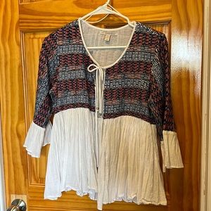 Zara Embroidered Beaded Bolero Jacket size M